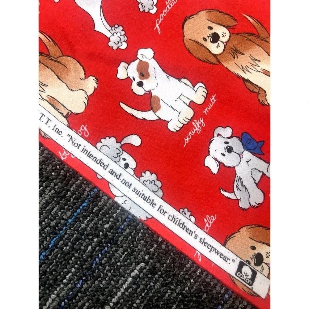 Vtg Patty Reed Big Dog RedFabric‎ Pet Pink 43